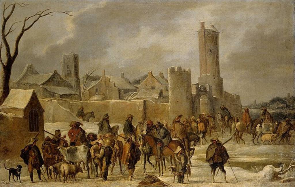 The pillaging of a town