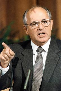 “Mikhail Gorbachev”. General Secretary of the CPSU Central Committee Mikhail Gorbachev speaking at a news conference after a Soviet-American summit in Reykjavik, Iceland, in 1986.