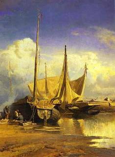 Volga View. Barges