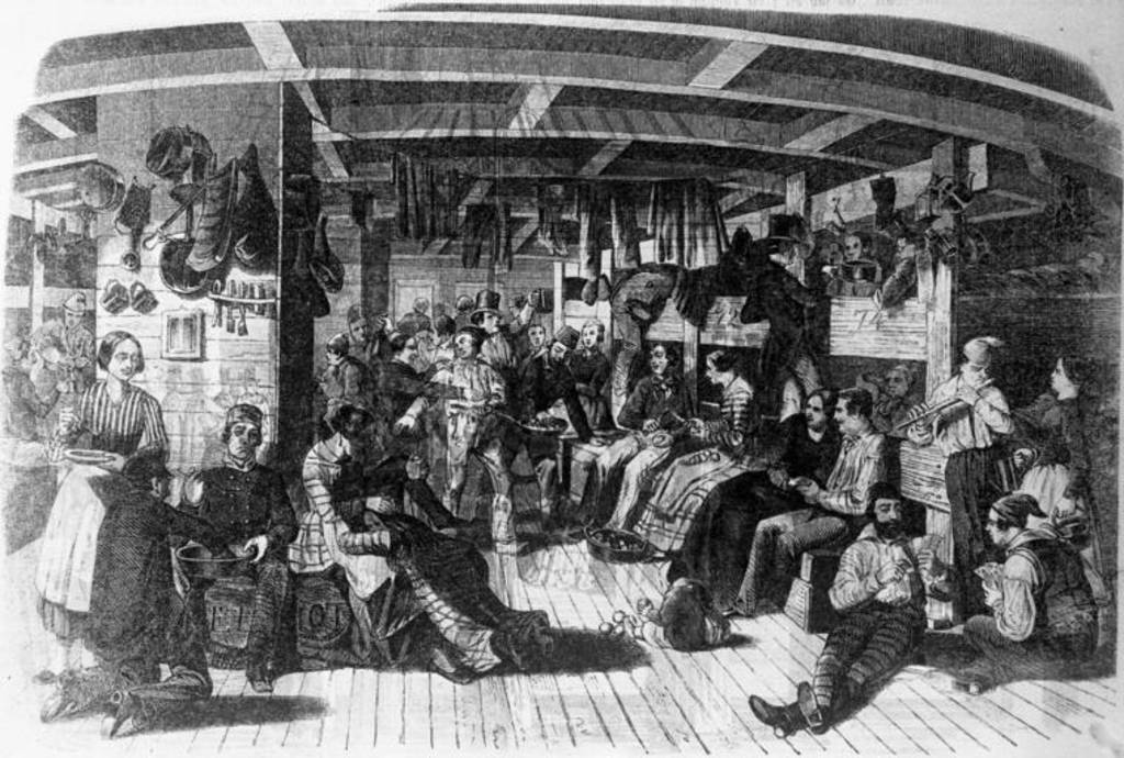 Eine Zeichnung von Leo von Elliot aus der Leipziger Illustrierten Zeitung vom 10. November 1849.