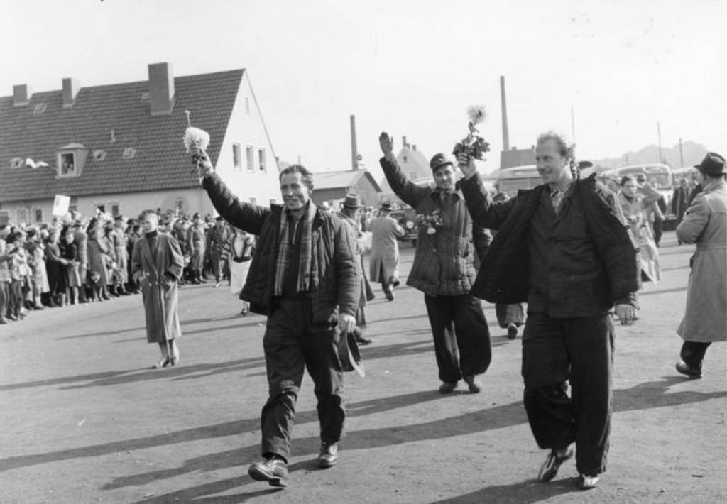 Lager Friedland, Ankunft von Kriegsheimkehrern