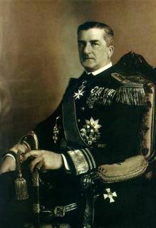 Porträt des ungarischen Regierungschefs Horthy Miklós