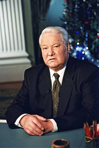 THE KREMLIN, MOSCOW. Televised address by President Boris Yeltsin.