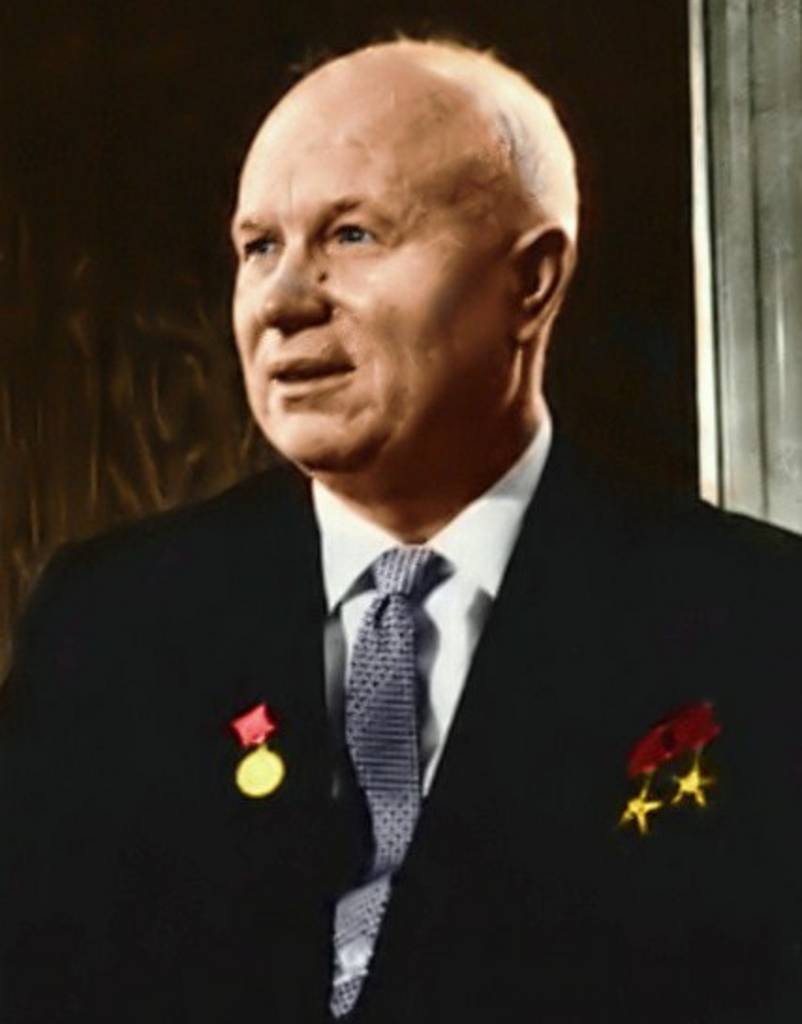 Soviet Premier Nikita Khrushchev in Vienna.
